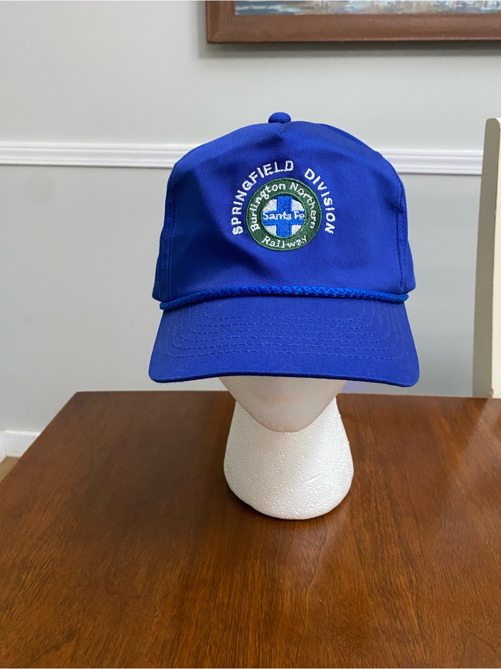 Vintage Embroidered‎ BNSF Rail Train Hat